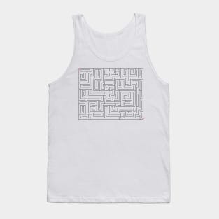 Rectangle maze Tank Top